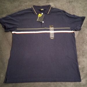 NWT Nautica chest stripe polo shirt